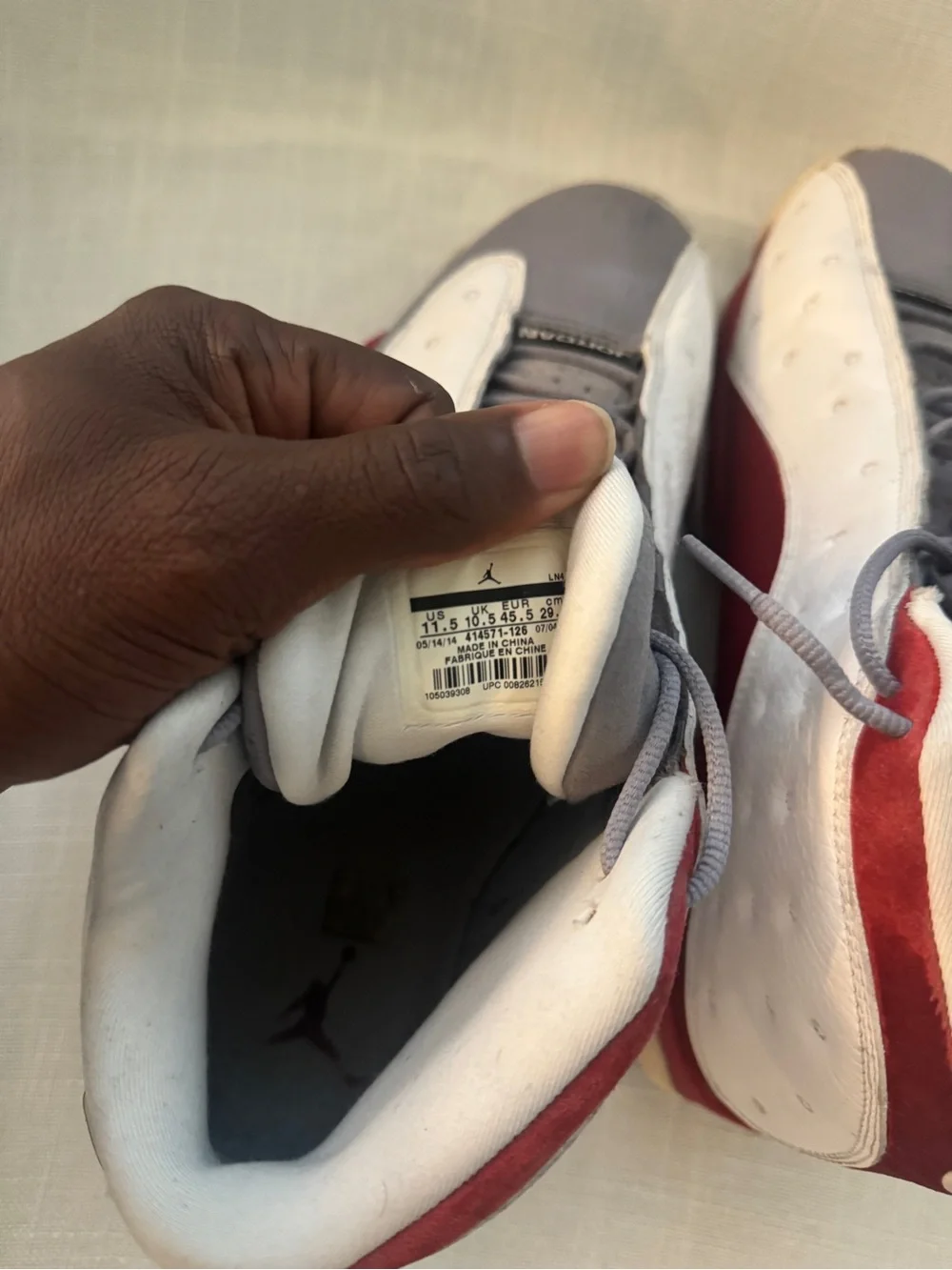 Men's  air Jordan 13 – “Grey Toe”